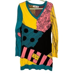 EUC - Size XL - Disney - Sally V-Neck Sweater Dress Nightmare Before Christmas